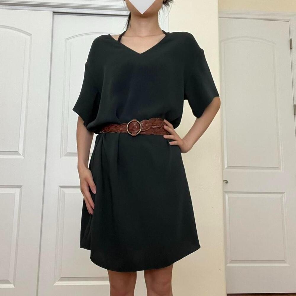Aritizia Babaton Dark Green Classic Midi Shift Dress S